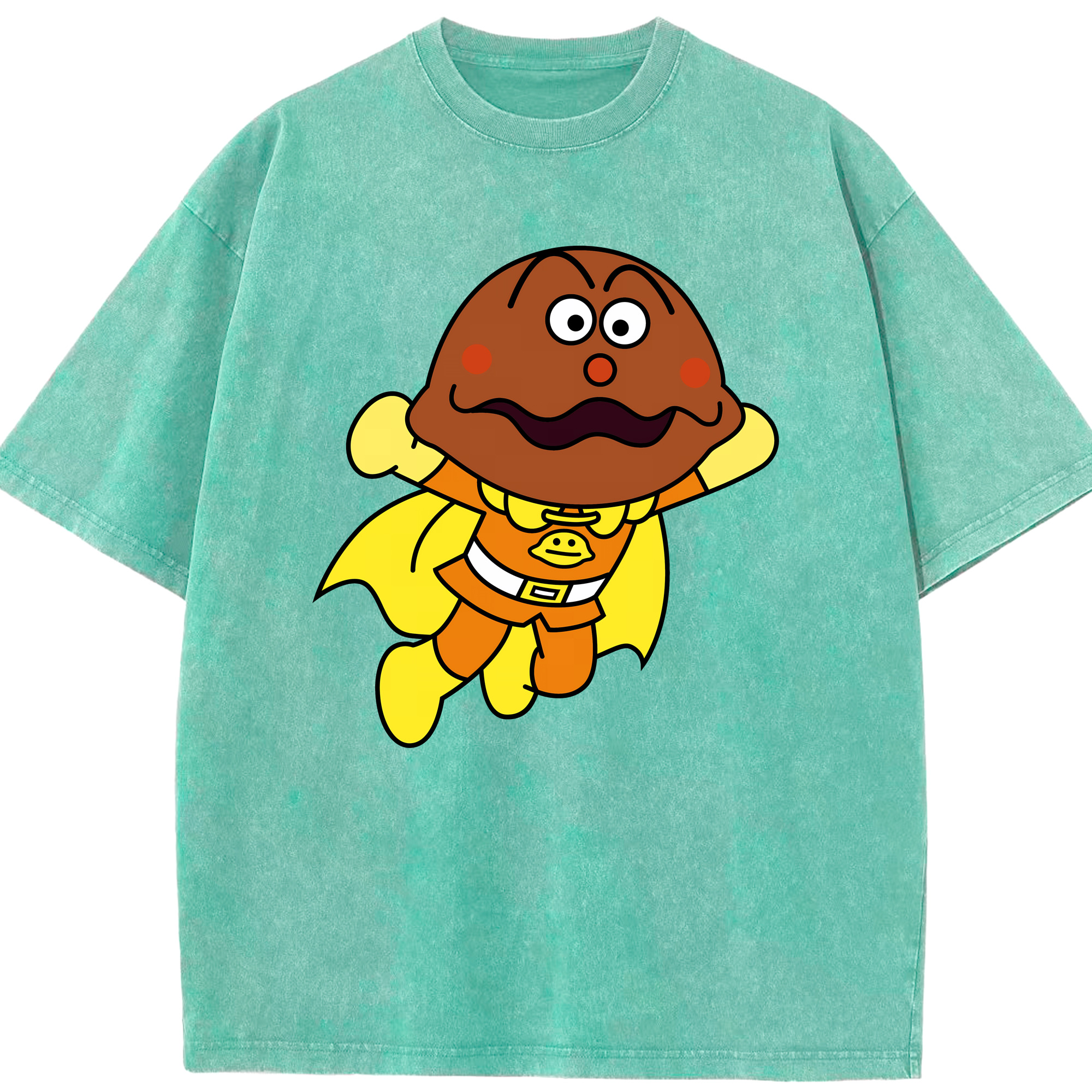 （画像用） アンパンマン Anpanman 綿100% ヴィンテージ風 半袖Tシャツ（フロントプリント）
